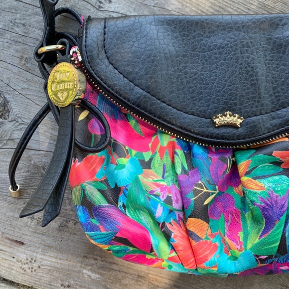 Juicy Couture Handbags - Juicy Couture multicolor floral crossbody purse
